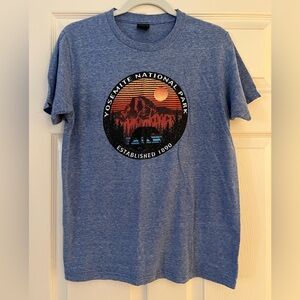 Yosemite National Park Blue Graphic Tee